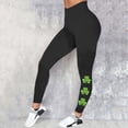 thumbnail image 4 of MKLEKYY Leggings deportivos para mujer Leggings para entrenamiento para mujer Leggings para el día de San Valentín Pantalones con estampado de bloques de color Leggings suaves y elásticos, 4 of 4