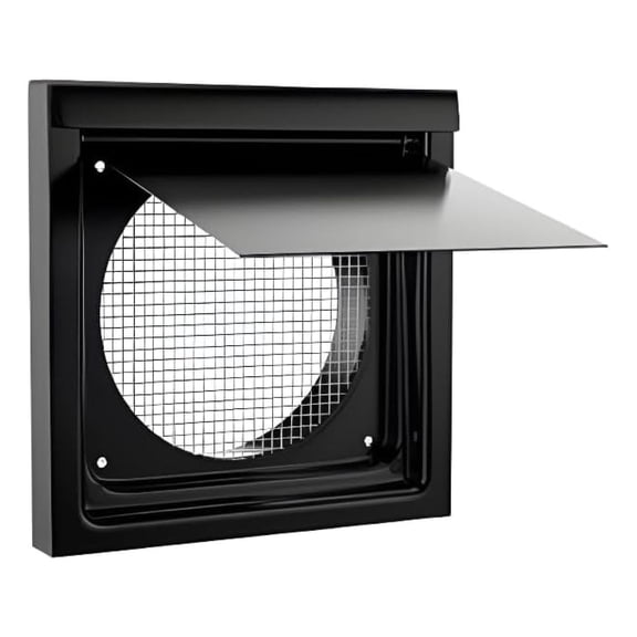 InOvate 6” Premium Wall Vent (No Collar) (Black)