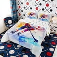 thumbnail image 2 of Erosebridal Watercolor Hockey Player Queen Comforter Set, Sport Bedding Comforter Set for Men and Boys, Polka Dots Reversible 3-Piece, 1 Comforter and 2 Pillowcases, 2 of 6