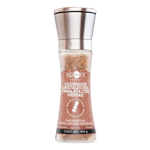 Alpont Gourmet Molinillo Sal Del Himalaya Y Hierbas 180 G