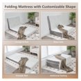 thumbnail image 6 of Bennium Memory Foam Tri-Fold Mattress, 4” Foldable Floor Mattress with Storage Bag & Removable Cover, Cool Gel Memory Mattress with Bamboo Fabric for Guest Room, Living Room, RV, Camp ( XL), 6 of 9