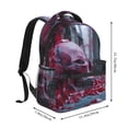thumbnail image 2 of Balery Gothic Red Skull Cemetery Mochila Escolar Impresa, Mochila Ligera para Viajes Casual, Mochila Duradera y Cómoda Multifuncional, Mochila para Laptop-One Size, 2 of 5
