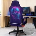 thumbnail image 6 of Whosucclay Skull Print Gaming Chair Cover, Stretchable Elastic Computer Desk Chair Cover with Armrest Covers, 4Pcs Soft Non Fading Office Chairs Covers Slipcovers, 6 of 8