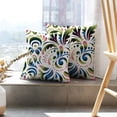 thumbnail image 6 of LALILO Throw Pillow Covers Floral Baroque Damask White Green And Cushion Cover 18" x 18", 1668 Pack, 6 of 6