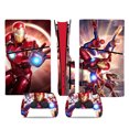 thumbnail image 1 of HHHC Vinyl Skin For PS5 Slim Disk Edition Console And Controllers Iron Man, 1 of 5