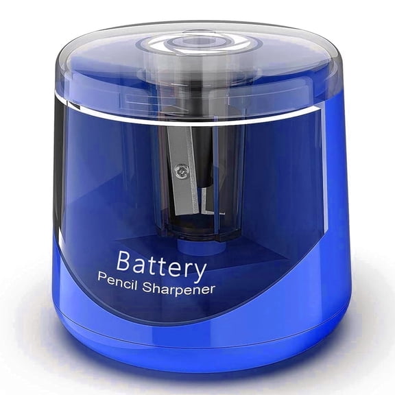 Battery Powered Electric Pencil Sharpener, Small Battery Operated Pencil Sharpeners Portable, Fast Sharpen, Suitable for 6-8mm No.2/Colored Pencils,, Office, Home