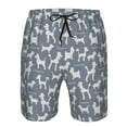 thumbnail image 3 of Goofa Poodle Dog Printed Mens Swim Trunks Summer Quick Dry Short Beach Swimwear Bathing Suits-Large, 3 of 9