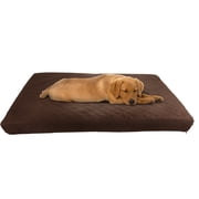 Waterproof Memory Foam Pet Bed- Indoor/Outdoor Dog Bed with Water Resistant Non Slip Bottom and Removeable Washable Cover, 36 x 27 by PETMAKER -Brown
