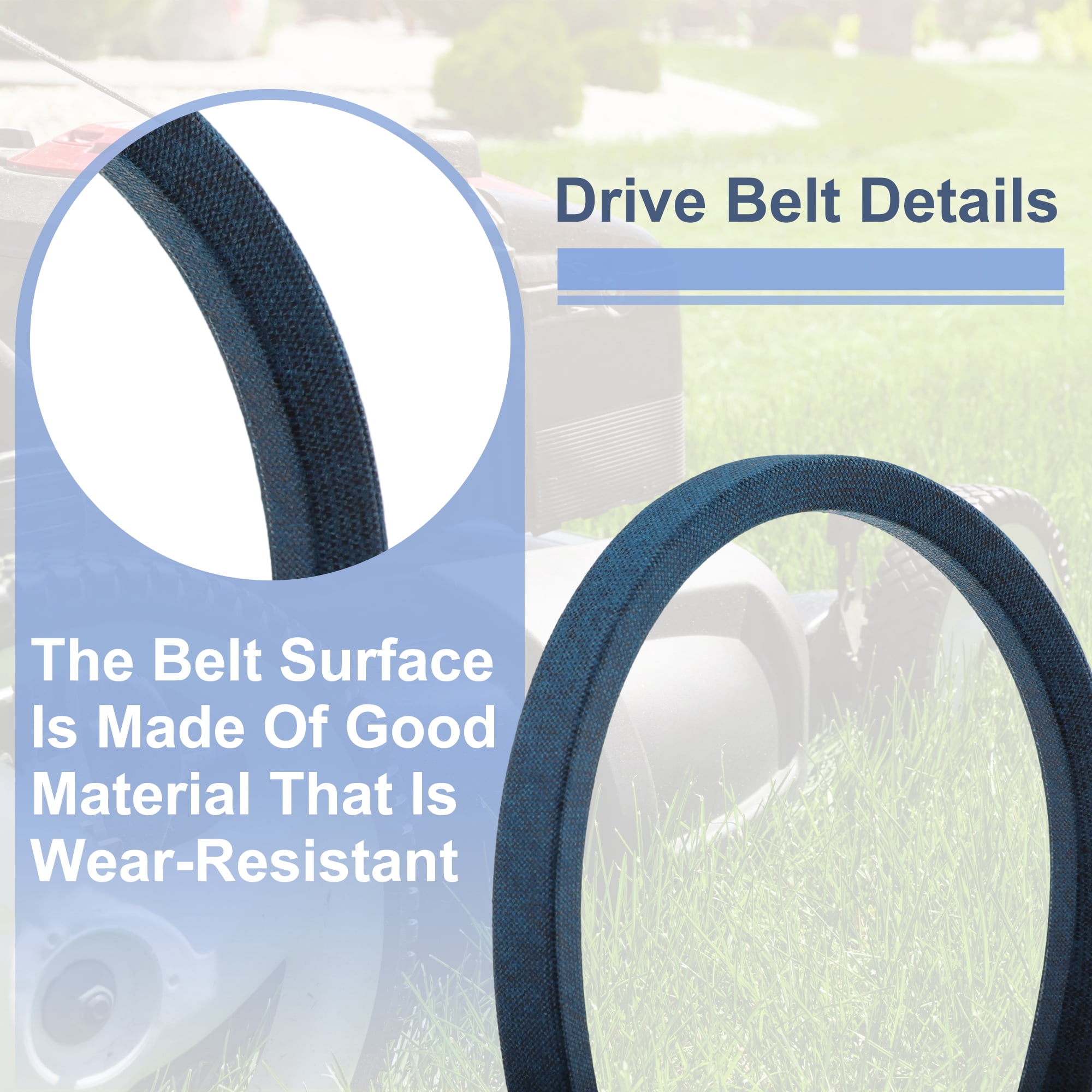 Unique Bargains No.07200922 Lawn Mower Deck Belt for Ariens Ikon 60 1 Pcs
