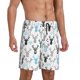 thumbnail image 2 of Fotbe Winter Art Blue and Black Moose Pantalones Cortos de Pijama para Hombre, Ropa de Dormir, Pantalones de Pijama Cortos para Hombre-Small, 2 of 6