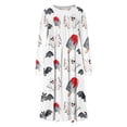 thumbnail image 4 of ICHUANYI Liquidación Mujer Casual Cuello Redondo Manga Larga Abotonado Plegable Vestidos Estampados ICHUANYI WER202308172822, 4 of 5