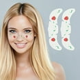 thumbnail image 4 of Unique Bargains 2 Pcs Cartoon Waterproof Freckles Stickers Strawberry Face Tattoo for Costume Parties Red Green Water Film Paper PET Film, 4 of 5