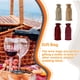 thumbnail image 3 of Billuyoard Bolsas de lino para botellas de vino de 15x35cm con cordón para boda, fiesta, bebida, regalo, funda antipolvo, bolsa de Almacenamiento y organización del hogar Vino rojo, 3 of 6