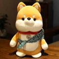thumbnail image 3 of Akita Inu Doll Stray Dog Plush Toy Runaway Dog Doll Puppy Rag Doll Childrens Pillow Gift, 3 of 5