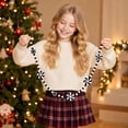 thumbnail image 3 of Christmas Bead Garland with Black and White Peppermint Swirl Design, 2 Strands, Black and White, for Christmas Tree, Decoration, 3 of 3