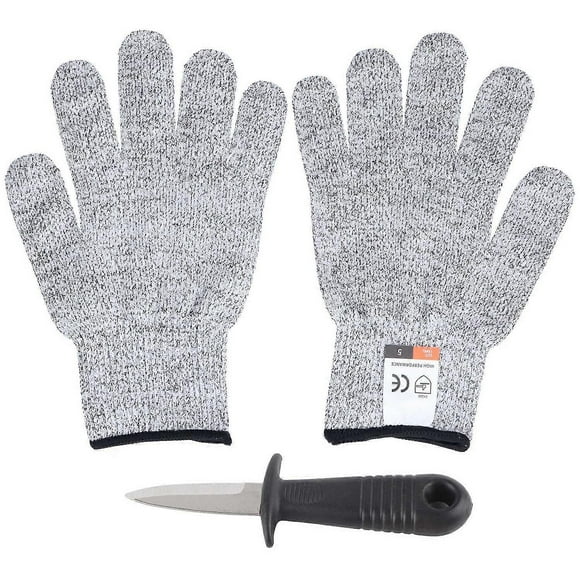 Oyster Knife Level 5 Protection Abrasion‑Resistant Corrosion‑Resistant Oyster Shucker Kit for Restau