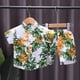 thumbnail image 2 of Odeerbi 1-8 Años Conjunto de Verano Para Niños de Hawaianos Camiseta de Manga Corta de Algodón Con Estampado Tropical Conjunto de Dos Piezas de Gráficos, 2 of 3