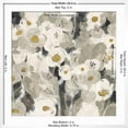 thumbnail image 5 of Art.com Velvety Florals Neutral III Art Print by Silvia Vassileva, White Frame Wall Art, 29" x 29", 5 of 5