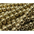 thumbnail image 2 of 8mm Pyrite Brass Color Hematite Smooth Round Beads Genuine Gemstone Natural Jewelry Making, 2 of 5