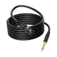 thumbnail image 3 of TRS a XLR Cable de cable Cable de audio enchufe y reproduce el cable XLR a femenino a 1/4 para equipos estéreo malemplificador , 5m, 3 of 8