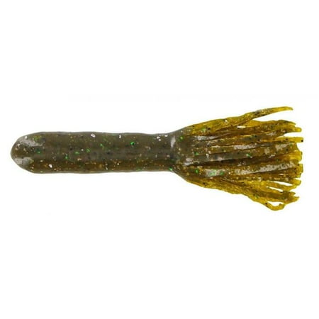 Big Bite Baits 4 inch Tour Flipper Soft Plastic Tube (Green Pumpkin Money)