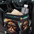 thumbnail image 6 of Cat Retro Foldable Car Trash Can with Lid, Leak-proof Hanging Storage Bag - Car Garbage Can, Trash Can for Car, Car Trash Bin, 6 of 6