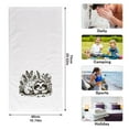 thumbnail image 2 of Ryvnso Hand Drawn Sloth Sleeps Hand Towels Set for Bathroom Cotton Face Towel Decorative 15.5x29.5 inch, 2 of 7