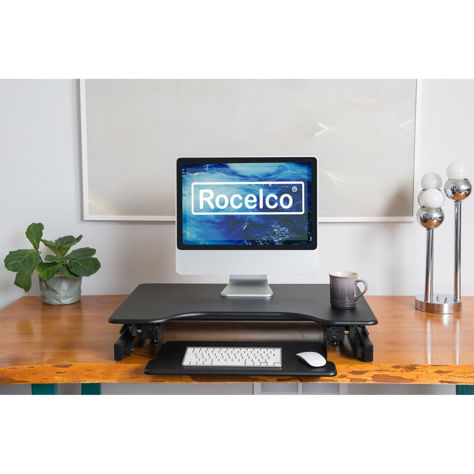 Rocelco Dual Monitor Retractable 