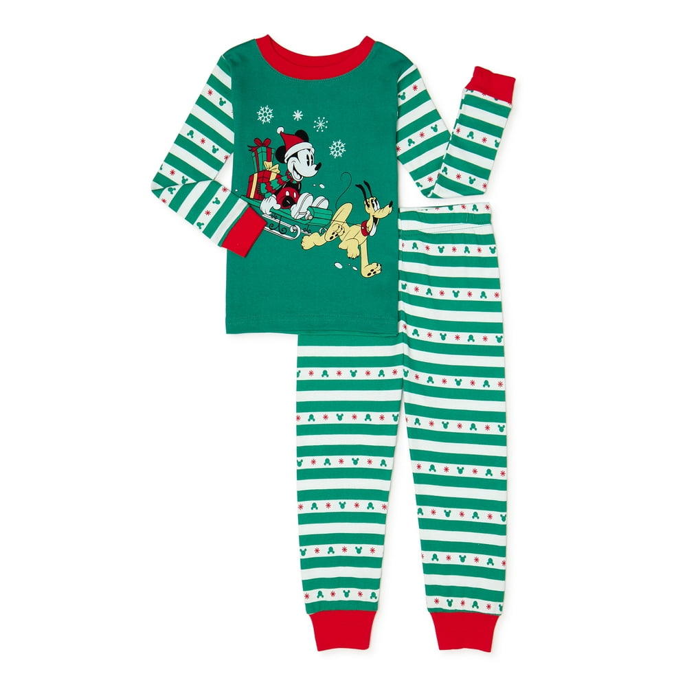 Disney Junior Mickey Mouse Toddler Boys Christmas Pajamas Set, 2