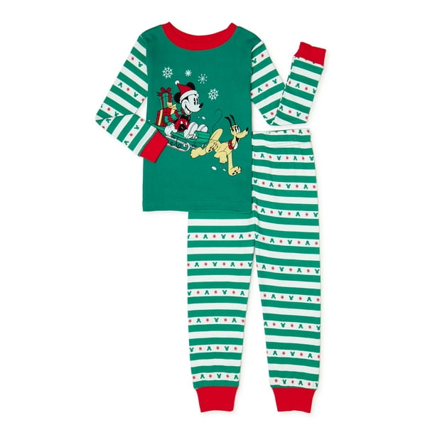 Disney Junior Mickey Mouse Toddler Boys Christmas Pajamas Set, 2
