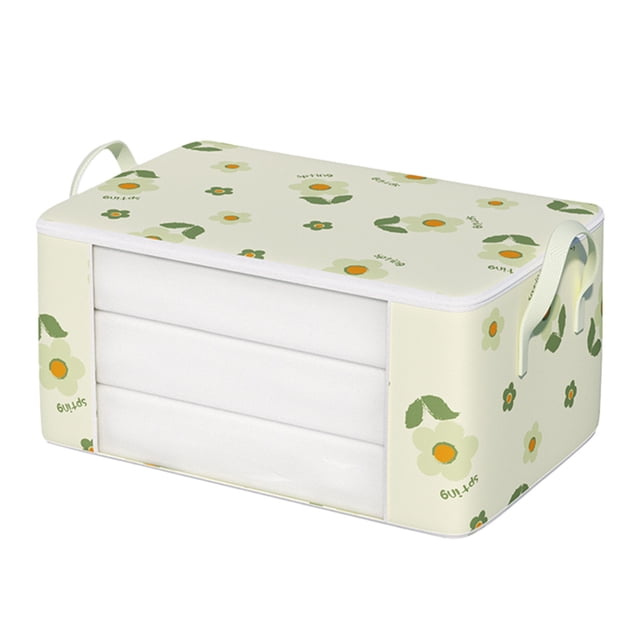 Large Storage Bags Non Woven Quilt Storage Bag 55 cm x 35 cm x 25 cm Foldable Categorized Transparent Stackable Moving Packing Bag