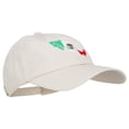 thumbnail image 5 of Mexico Flag with Map Embroidered Unstructured Washed Cap - Beige OSFM, 5 of 5
