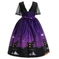 thumbnail image 2 of Witch Robe de Princesse pour Filles Halloween Déguisement en Dentelle 5-10 T, 2 of 7