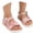 A-Pink34, variant on JAJAHO Girls Sandals With Floral Design Soft Sole Hook And Loop Open Toe Flat For Little/Big Kids Trendy Shoes