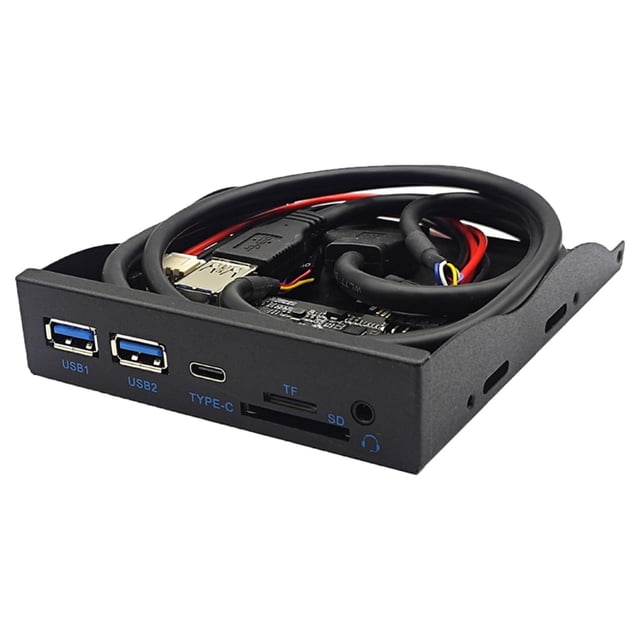 Panel Frontal del Concentrador USB Strade Fareast Limited 3,5 Pulgadas 19 Pines a Puerto C