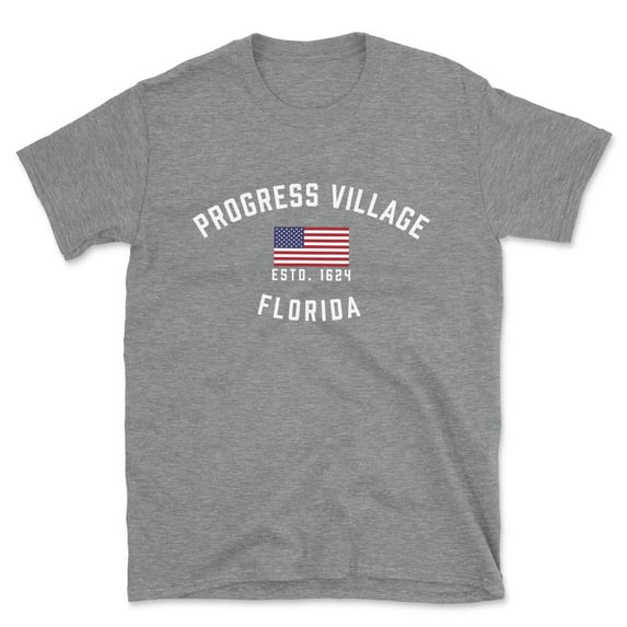 Progress Village Florida Patriot Men's Cotton T-Shirt