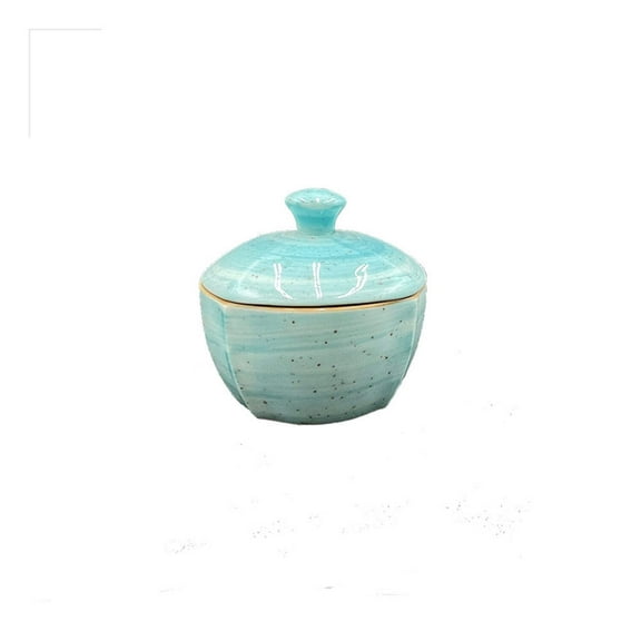 Aqua dia.3.5" h:2" Round Blue Porcelain Bowl