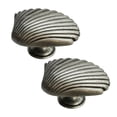 thumbnail image 2 of Poignée en Forme de Coquille en Alliage de zinc Poignée de Meuble à Trou Unique avec Vis, 2 of 6