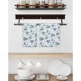thumbnail image 3 of Blue Teal Coastal Kitchen Dish Towels for Drying Dishes Set of 3, Coral Starfish Seaside Summer Beach Waffle Weave Microfiber Hand Tea Bathroom Towels Quick Dry & Absorbent Towel 15.7x23.6, 3 of 7