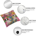 thumbnail image 4 of Nawypu Pink Chinoiserie Pillow Covers Set of 2 Dog Floral Throw Pillow Case Traditional Flower Cushion Covers Farmhouse Decor for Couch Sofa Bed, 4 of 6