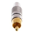 thumbnail image 3 of 10pcs/20pcs For RCA-Male-Plug Audio Video Locking Cable Connector Gold Plated RCA-Male Connectors For Audio Video Cable 45mm, 3 of 9