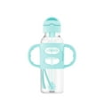 thumbnail image 5 of Dr. Brown's Milestones Sippy Straw Bottle with Silicone Handles - Green/Gray - 2pk, 5 of 10