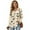 Beige-Shark, variant on DISNIMO Schnauzer Printed Shirts for Women Dog Paw Printed Hoodies V Neck Sweatshirts Long Sleeve Pullover Tops for Daily Wear, S