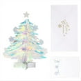 thumbnail image 6 of 3D PopUp Christmas Tree Ornament Mini Neon Film Greeting Card Envelope Set Holiday Desktop Decor for Home Office, 6 of 10