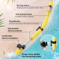thumbnail image 4 of Set de Snorkel Seovediary para Niños con Cristal Panorámico Antivaho de 4 a 16 años, 4 of 8