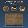 thumbnail image 5 of OAKHAM 7 Drawer Dresser, Wooden Chest of Drawers for Bedroom Living Room, Walnut, 5 of 8