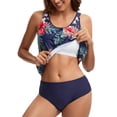 thumbnail image 4 of BIKINX Tankini Swimsuits for Women Plus Size Swimwear Tummy Control Two Piece Bathing Suits, 4 of 5