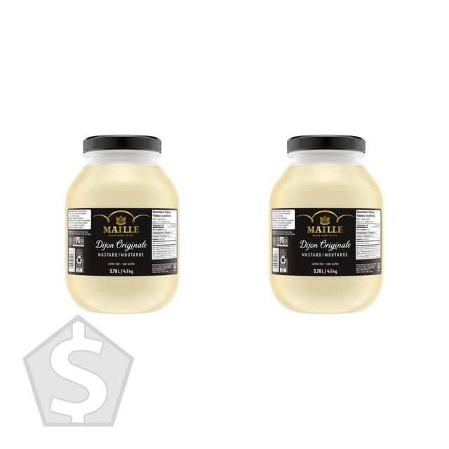 Maille Moutarde de Dijon en, 3,78 L - Lot de 2
