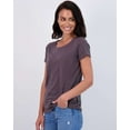 thumbnail image 5 of Real Essentials 4 Pack: Women's Classic-Fit Cotton Short-Sleeve Scoop Crew Neck T-Shirt (Available in Plus Size), 5 of 6