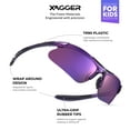 thumbnail image 5 of Xagger Youth Polarized Sports Sunglasses for Boys Girls Age 8-14 Kids Baseball Softball TR90 Frame Glasses, 5 of 6